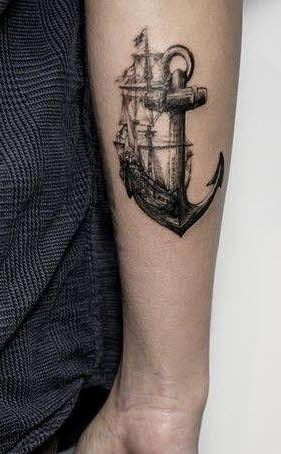 Plantilla Tatuajes Anclas 89 Tatuajes De Anclas Con Nudos Galería De Fotos