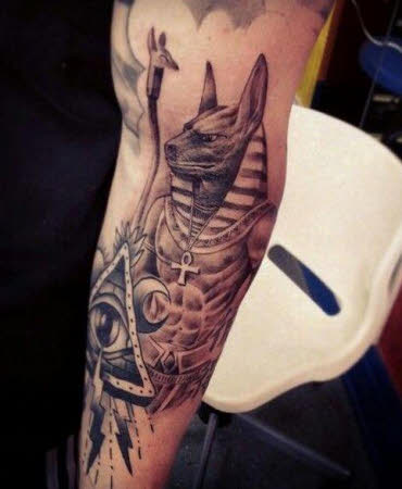 Tatuaje de Anubis