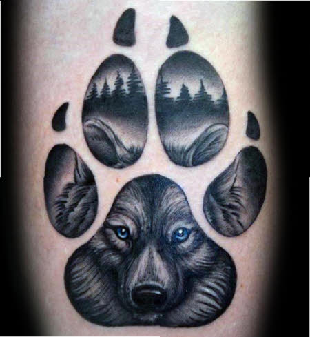 Tatuajes de huellas de animales cheveres