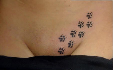 Tatuajes de huellas de animales